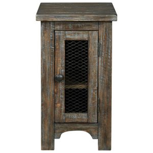 Rustic Chair Side End Table With Metal Accents  |  End & Side Tables End & Side Tables End & Side Tables