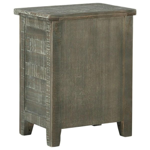 Rustic Distressed Gray Accent Cabinet With Crossbuck Design Door  |  Accent Cabinets Accent Cabinets Accent Cabinets