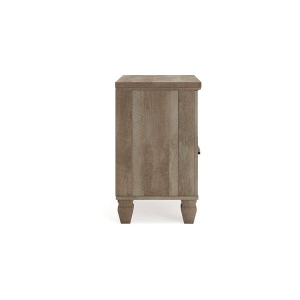 Rustic Farmhouse 1-Drawer Nightstand With Open Shelf  |  Nightstands Bedroom Nightstands