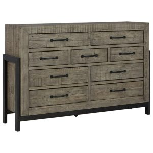 Rustic Reclaimed Pine Dresser With Smooth-Gliding Drawers  |  Dressers Bedroom Dressers