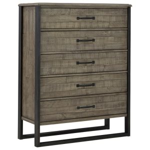 Rustic Reclaimed Wood Drawer Chest With Smooth-Gliding Drawers  |  Chest Of Drawers Bedroom Chest Of Drawers