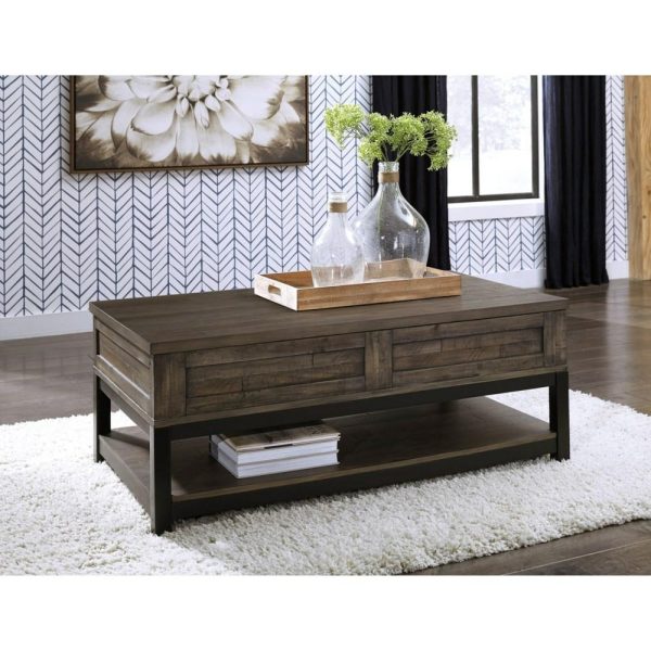 Rustic Rectangular Lift Top Cocktail Table With Casters  |  Coffee Tables Coffee Tables Coffee Tables