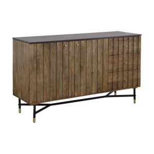 Rustic Two Door Three Drawer Credenza  |  Accent Cabinets Accent Cabinets Accent Cabinets