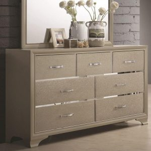 Seven Drawer Dresser With Felt Lined Top Drawers  |  Dressers Bedroom Dressers