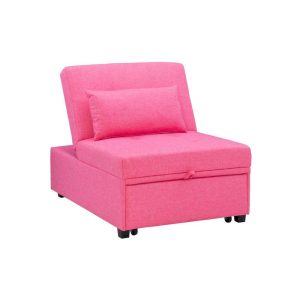 Sofa Bed/Chair In Hot Pink  |  Sleeper Sofas Living Room Sleeper Sofas