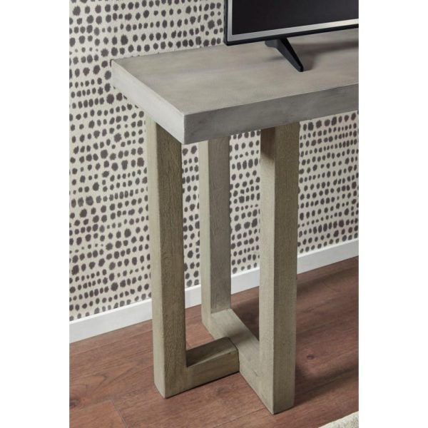 Sofa/Console Table With Faux Concrete Top  |  Sofa Tables Living Room Sofa Tables