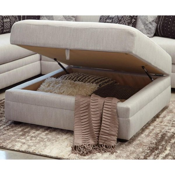 Square Cocktail Ottoman With Storage  |  Ottomans Living Room Ottomans