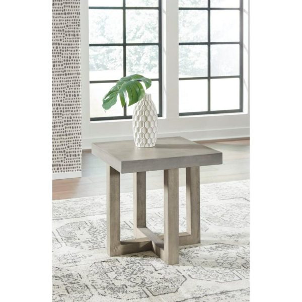 Square End Table With Faux Concrete Top  |  End & Side Tables End & Side Tables End & Side Tables