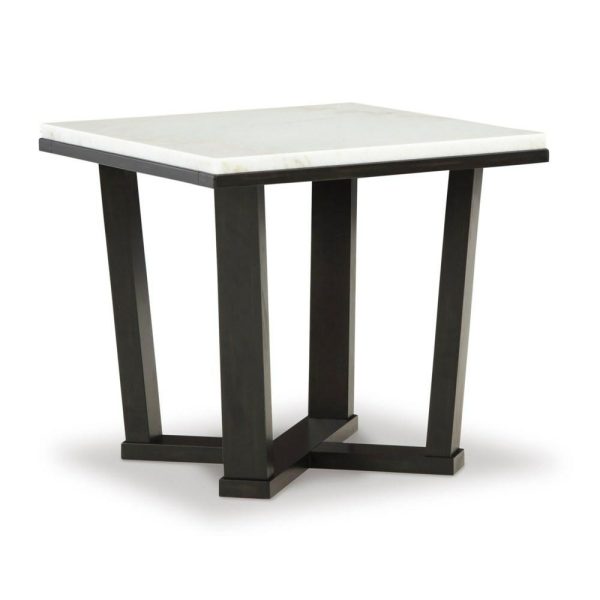 Square End Table With White Marble Top  |  End & Side Tables End & Side Tables End & Side Tables