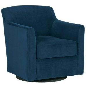 Swivel Accent Chair In Ink Velvet  |  Living Room Chairs Living Room Living Room Chairs