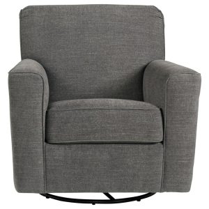 Swivel Glider Accent Chair In Gray Fabric  |  Living Room Chairs Living Room Living Room Chairs