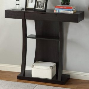 T-Shaped Console Table With 2 Shelves  |  Sofa Tables Living Room Sofa Tables