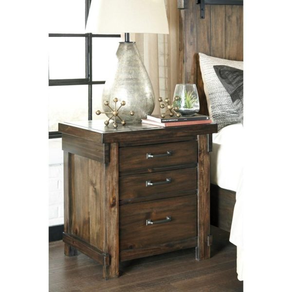 Three Drawer Night Stand  |  Nightstands Bedroom Nightstands