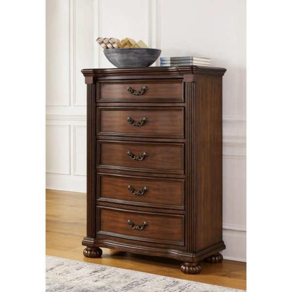 Traditional 5-Drawer Chest  |  Chest Of Drawers Bedroom Chest Of Drawers