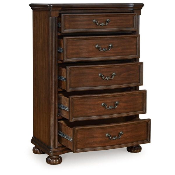 Traditional 5-Drawer Chest  |  Chest Of Drawers Bedroom Chest Of Drawers