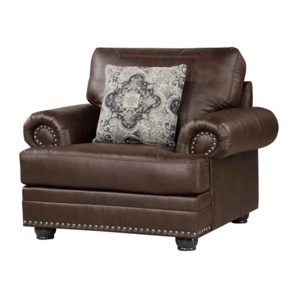 Traditional Accent Chair With Nailhead Trim  |  Living Room Chairs Living Room Living Room Chairs