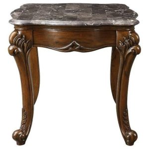 Traditional End Table With Marble Top  |  End & Side Tables End & Side Tables End & Side Tables