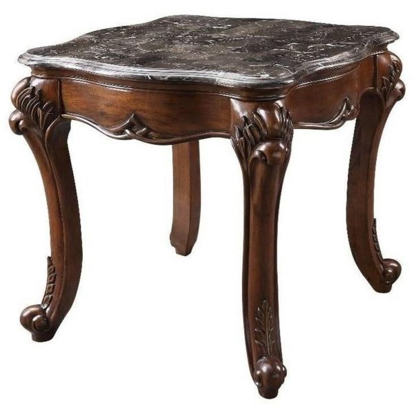 Traditional End Table With Marble Top  |  End & Side Tables End & Side Tables End & Side Tables