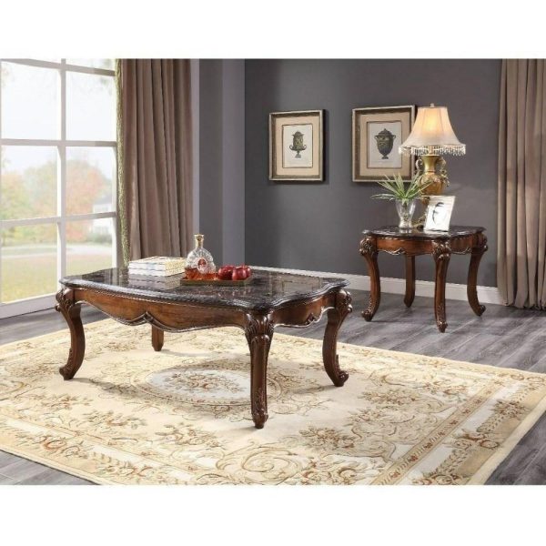 Traditional End Table With Marble Top  |  End & Side Tables End & Side Tables End & Side Tables