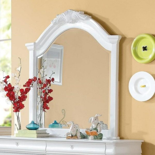 Traditional Mirror With Decorative Motif  |  Bedroom Mirrors Bedroom Bedroom Mirrors