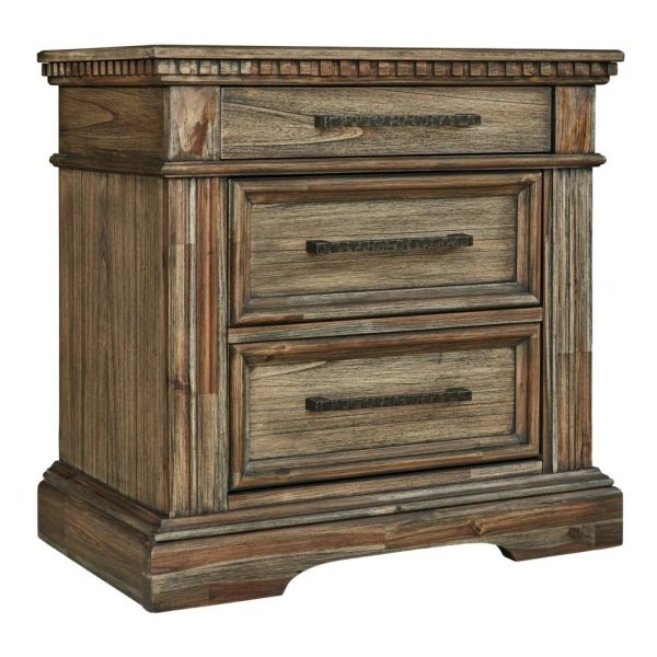 Traditional Nightstand With Outlets And Usb Charging  |  Nightstands Bedroom Nightstands