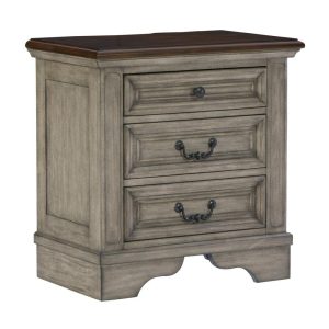 Traditional Nightstand With Outlets And Usb Charging  |  Nightstands Bedroom Nightstands