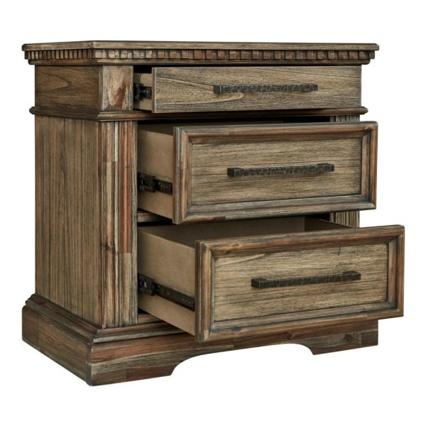 Traditional Nightstand With Outlets And Usb Charging  |  Nightstands Bedroom Nightstands