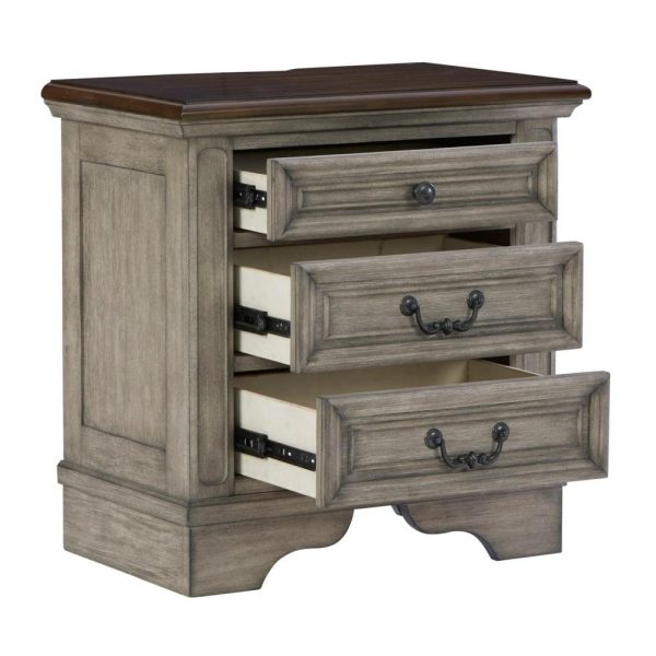 Traditional Nightstand With Outlets And Usb Charging  |  Nightstands Bedroom Nightstands