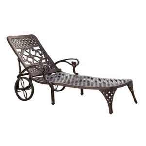 Traditional Outdoor Chaise Lounge With Wheels  |  Chaises Chaises Chaises