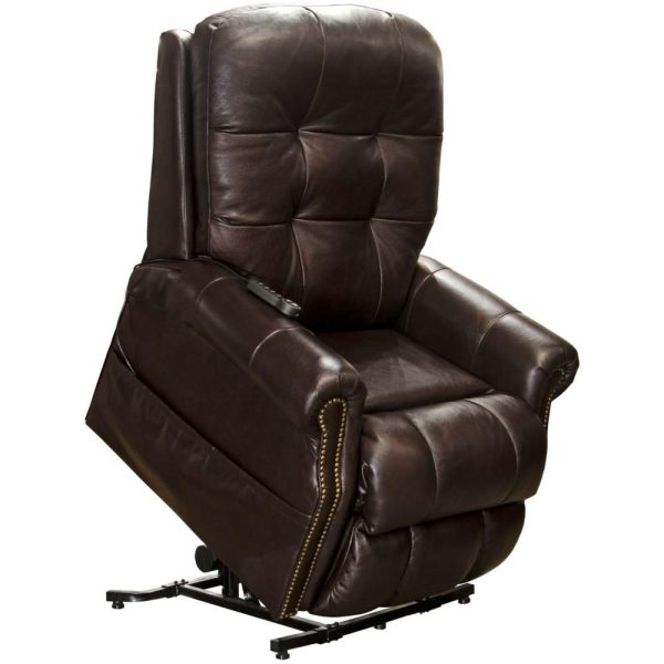 Traditional Power Lift Lay Flat Recliner With Heat And Massage  |  Lift Chairs Lift Chairs Chocolate 1283-09-3083-09