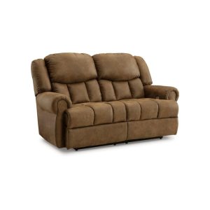 Traditional Power Reclining Loveseat With Rolled Armrests  |  Reclining Loveseats Living Room Reclining Loveseats