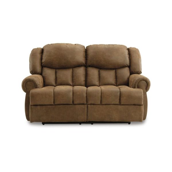 Traditional Reclining Loveseat With Rolled Armrests  |  Reclining Loveseats Living Room Reclining Loveseats