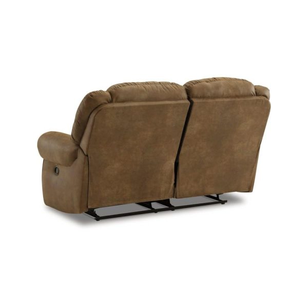 Traditional Reclining Loveseat With Rolled Armrests  |  Reclining Loveseats Living Room Reclining Loveseats