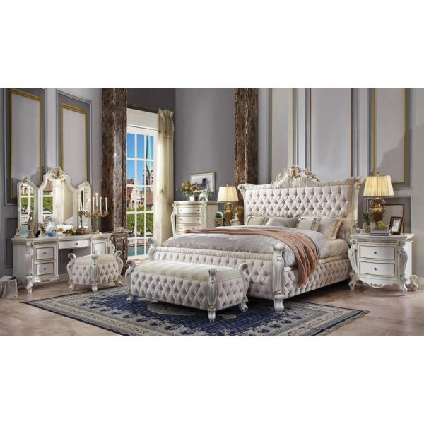 Traditional Tufted Bed Bench In Contrasting Fabrics  |  Benches Benches Benches