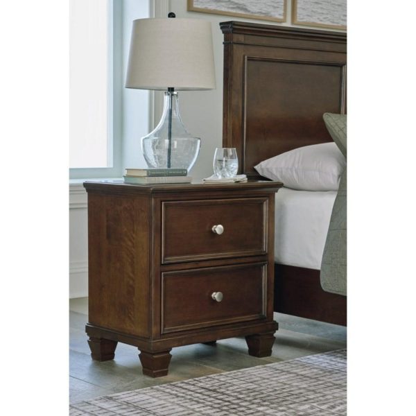 Transitional 2-Drawer Nightstand  |  Nightstands Bedroom Nightstands