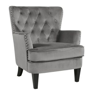 Transitional Accent Chair With Tufted Back And Nailhead Trim  |  Living Room Chairs Living Room Living Room Chairs