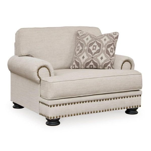 Transitional Chair & 1/2 With Accent Ottoman  |  Living Room Chairs Living Room Living Room Chairs