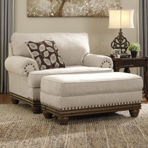 Transitional Chair And A Half & Ottoman  |  Living Room Chairs Living Room Living Room Chairs