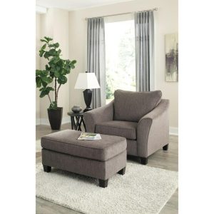 Transitional Chair And A Half With Flared Arms And Ottoman  |  Living Room Chairs Living Room Living Room Chairs