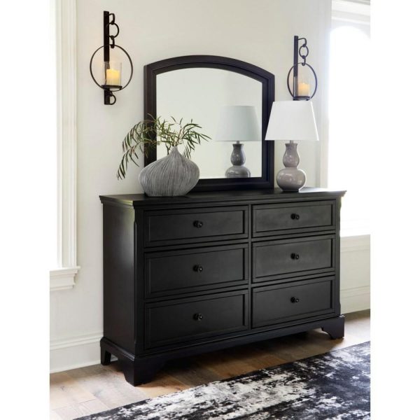 Transitional Dresser And Mirror  |  Mirrored Dressers Bedroom Mirrored Dressers