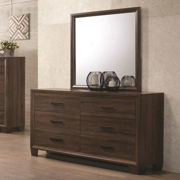 Transitional Dresser And Mirror Set  |  Mirrored Dressers Bedroom Mirrored Dressers