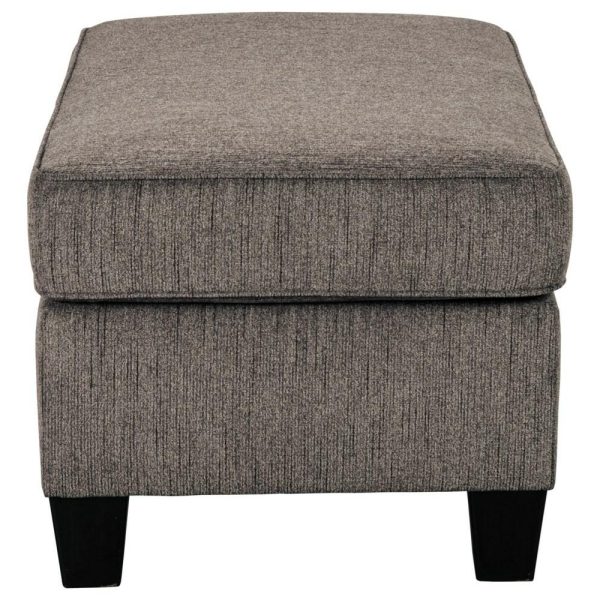 Transitional Ottoman With Tapered Feet  |  Ottomans Living Room Ottomans