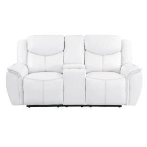 Transitional Power Reclining Loveseat With Console  |  Reclining Loveseats Living Room Reclining Loveseats