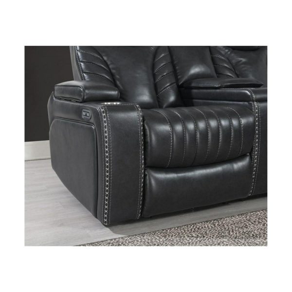 Transitional Power Reclining Loveseat With Console  |  Reclining Loveseats Living Room Reclining Loveseats