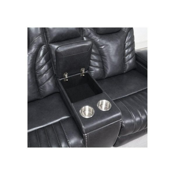 Transitional Power Reclining Loveseat With Console  |  Reclining Loveseats Living Room Reclining Loveseats