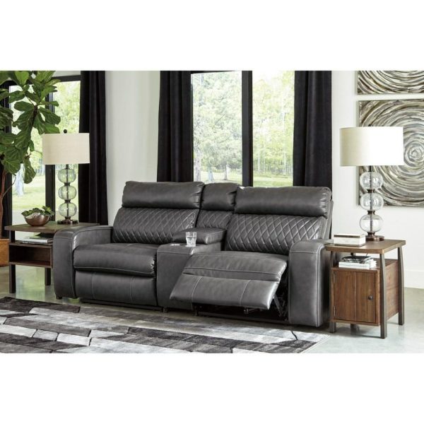 Transitional Power Reclining Loveseat With Storage Console  |  Reclining Loveseats Living Room Reclining Loveseats