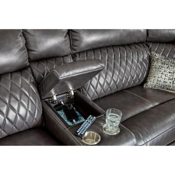 Transitional Power Reclining Loveseat With Storage Console  |  Reclining Loveseats Living Room Reclining Loveseats