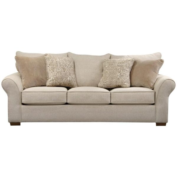 Transitional Queen Sleeper Sofa With Sock Arms  |  Sleeper Sofas Living Room Sleeper Sofas