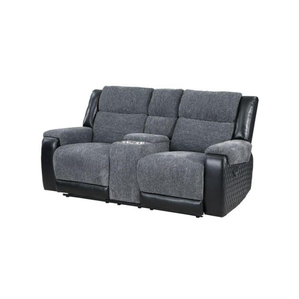 Transitional Reclining Loveseat With Console  |  Reclining Loveseats Living Room Reclining Loveseats