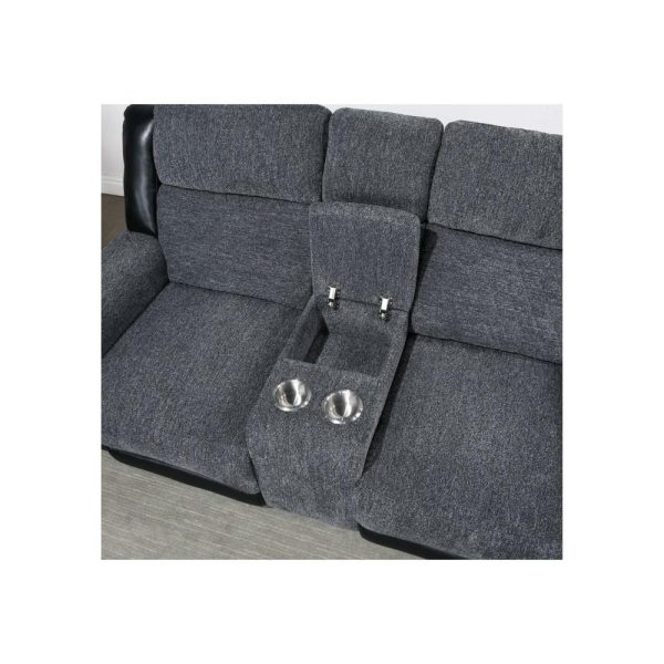 Transitional Reclining Loveseat With Console  |  Reclining Loveseats Living Room Reclining Loveseats